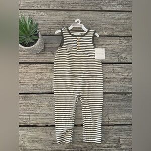 Baby Boys Striped Sleeveless Romper, Little Planet organic by Carters, Sz 12 mo